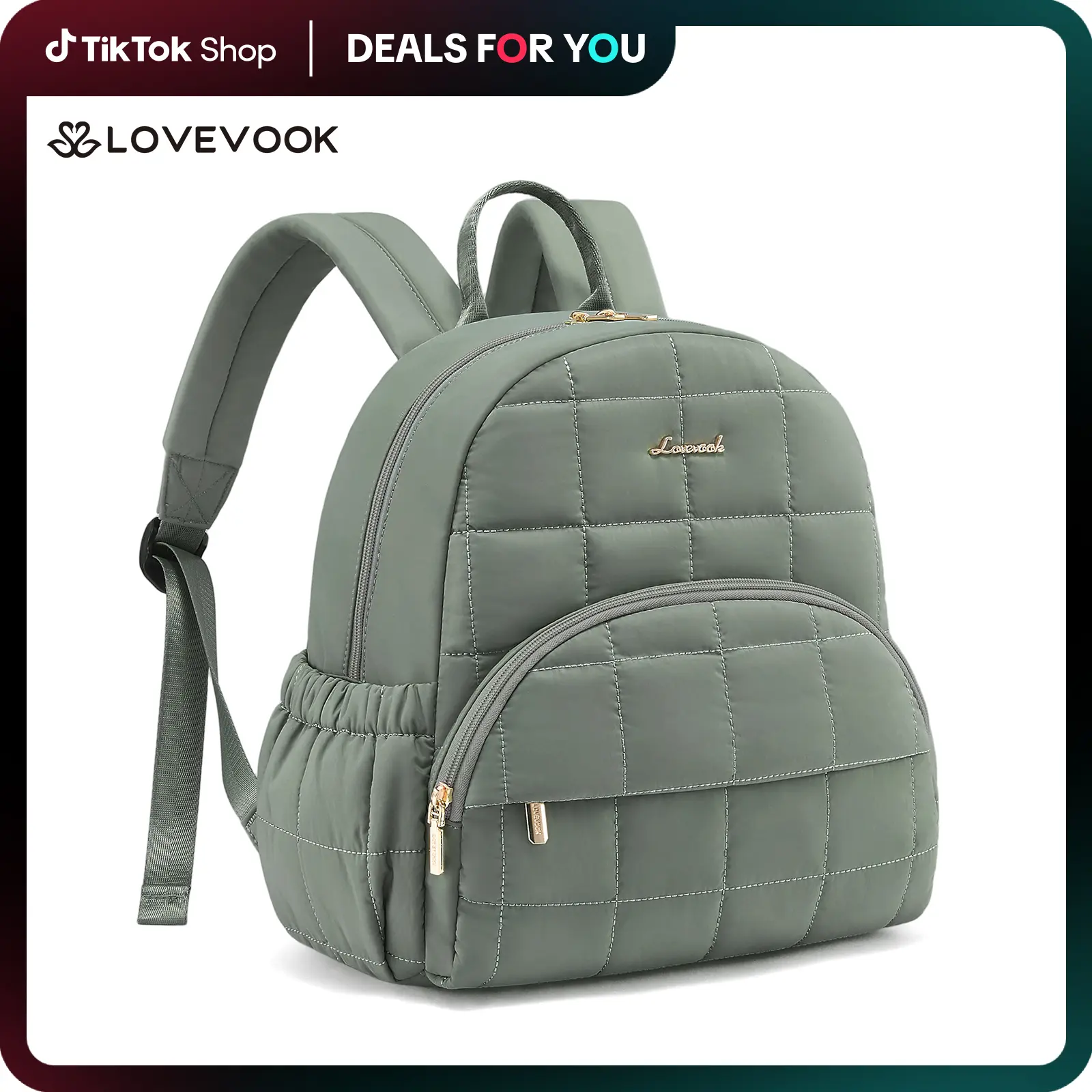 LOVEVOOK DealsForYouDays Small Backpack Purse for Women, Mini Puffer Backpack, Lightweight Quilted Casual Daypack with Anti-theft Pocket