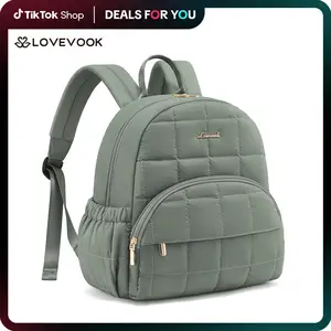 LOVEVOOK TikTokShopBacktoSchool Small Backpack Purse for Women, Mini Puffer Backpack, Lightweight Quilted Casual Daypack with Anti-theft Pocket