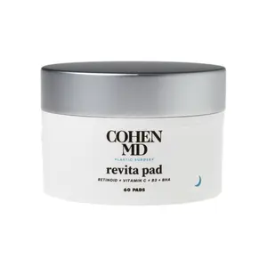 Cohen MD Plastic Surgery: Revita Pads with Retinoid, Vitamin C, B3, and BHA. 60 Pads