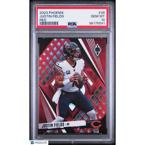 2023 Panini Phoenix Red #26 Justin Fields SN - Chicago Bears PSA 10 /199