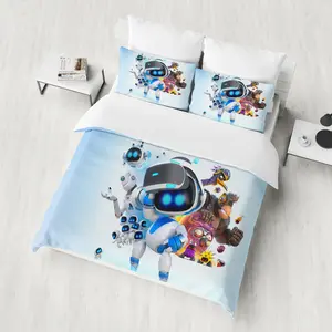 ASTRO BOT Duvet Cover Set 2/3-piece bedding set  pillowcases, perfect for home or dorm decor and housewarming gifts, Bedroom Bedding Set