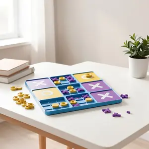 [Ideal Gift Christmas] Upgraded Tic-Tac-Toe Game, A Strategic Board Game Toy Suitable for Boys And Girls, Ideal for Family Entertainment, Party Gatherings, Birthday Gifts, Holiday Presents, And Christmas Gifts
