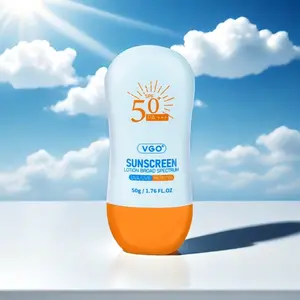 VGO Sunscreen for Face SPF 50+, Mineral Sunscreen with Zinc Oxide, Broad Spectrum Protection, No White Cast, Oil-Free & Non-Comedogenic, Suitable for All Skin Types & Tones, Travel Size (1.76 Fl Oz)