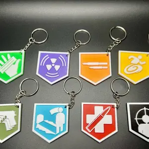 Call of Duty Zombies Perk Logo Keychains - 8 Available Quick Revive, Juggernog, Speed-Cola, Stamin-Up, Double Tap, Deadshot, Mule Kick, PHD Flopper