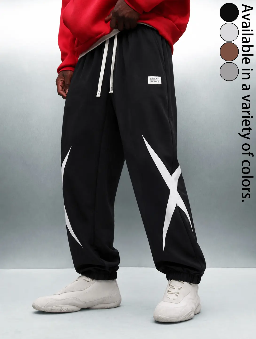 Y2K Graphic Print Jogger Pants for Men, Baggy Streetwear Sweatpants with Elastic Waist Drawstring, Loose Fit Athletic Track Trousers, Casual Hip Hop Workout Bottoms, Trendy Everyday Lounge Pants for Gym, Travel, Dance and Outdoor Wear, Modern Unisex Style