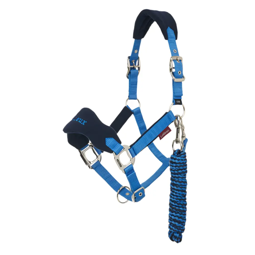 IT06886 LeMieux Vogue Headcollar Halter & Lead Rope Set - Benetton Blue