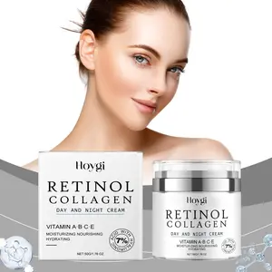 Retinol Cream 50g Deep Moisturizing Firming Face Cream, Suitable for Sensitive Skin, Day & Night Use, Rich in Niacinamide Vitamin C E Collagen