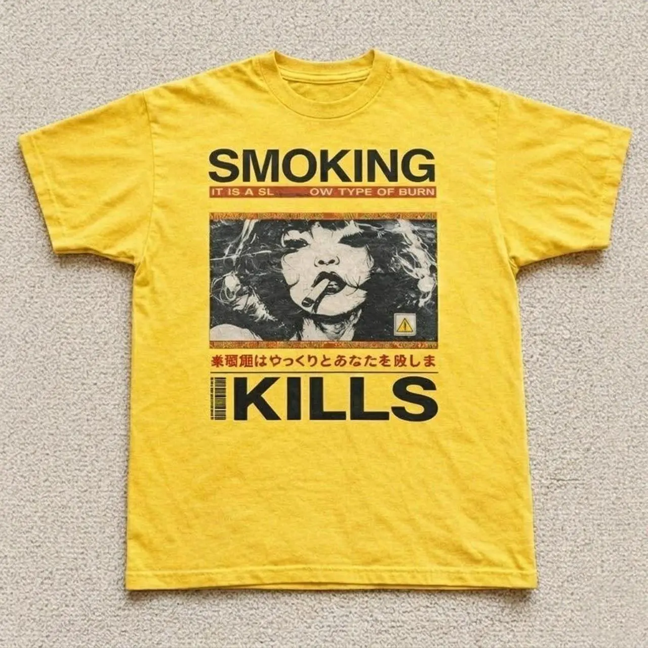 Smoking Kills Graphic Tee Unisex 100% Cotton Vintage Grunge Y2K Alternative Retro Statement Graphic Casual Streetwear T Shirt