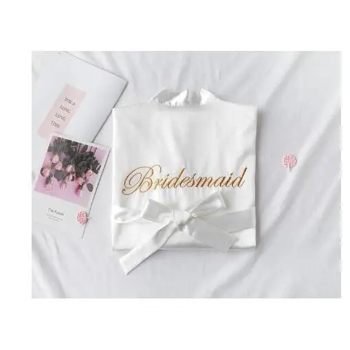 Wedding Bride Bridesmaid Robe Dressing Gown Sexy Women Bathrobe Nightgown Short Sleepwear Casual Flower Kimono Geisha M L XL Wedding Bride Bridesmaid Robe Dressing Gown Sexy Women Bathrobe Nightgown Short Sleepwear Casual Flower Kimono Geisha M L XL