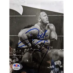 The Rock Dwayne Johnson Photo Autograph Psa Coa