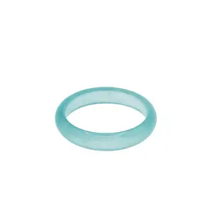 Silk Collection | Pool — Blue Jade Stone Bangle