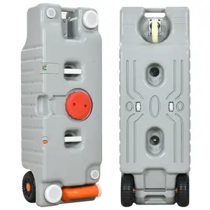 YITAMOTOR 19.8 Gallon Portable Water Tank Sewer Dump RV Camper Travel Camping w/ Wheels