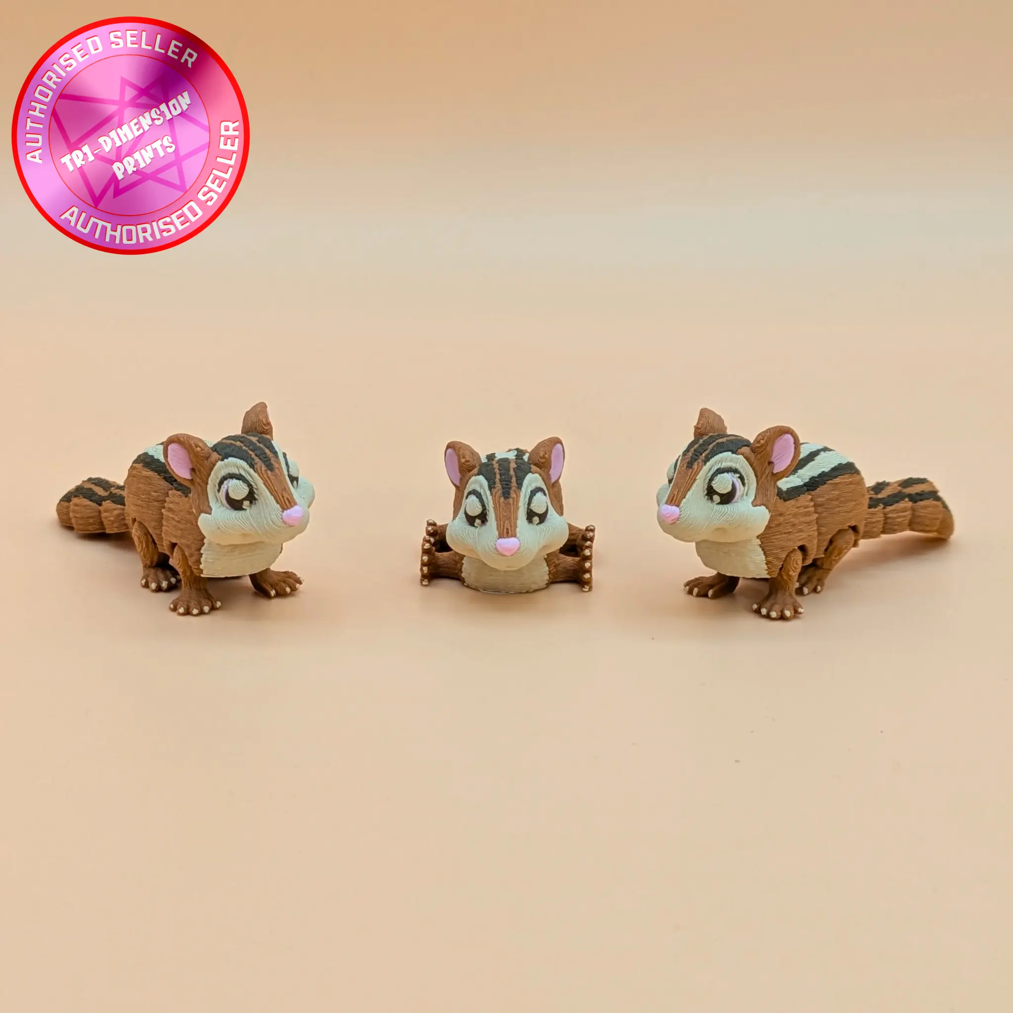 Chipmunk Flexible Miniature Figurine