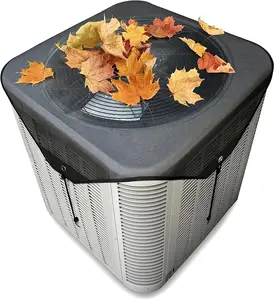 Central Air Conditioner Covers, Duty Waterproof & Dustproof Design with Breathable Mesh Protector 1 Pack Universal Air Conditioner Cover for Home Exterior Accessories 25.9"X25.9" Mesh