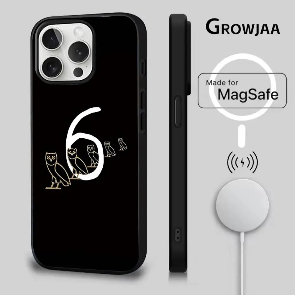 D-Drake O-OvO OWL LOGO Phone Cases For iPhone 17 Promax Pro Air 16 Plus 15  14 13 12 Magnetic Magsafe Wireless Charging Cover - TikTok Shop