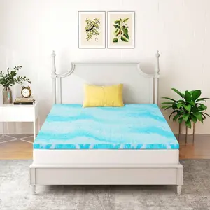 Gel Memory Foam Bed Mattress, Ventilated And Cooling Gel Infused Mattress Pad, Gel Swirl Memory Foam Mattress For Bedroom, Dorms, Guest Room, RV, Sofa Bed