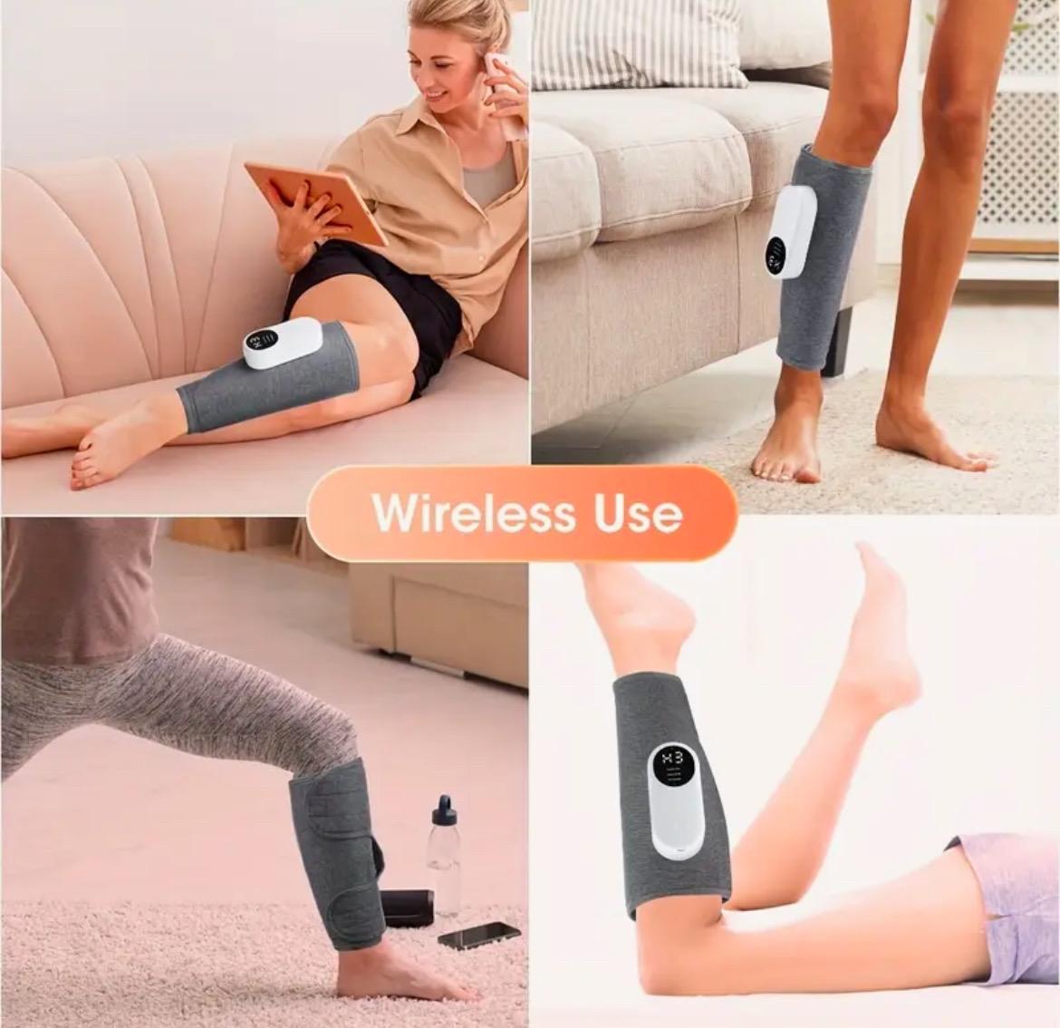Leg Massager 2024 Enhanced Calf Air Compression Massager For Circulation And Pain Relief, Leg Massager With Heat, Relieve Fatigue, Help For Edema And Varicose Veins, Easy To Use, Muscle Relaxation, For Men/Women Home, Office Gifts Therapy Comfort