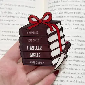 Thriller Books Phone Grip: Spooky Reader Kindle Grip