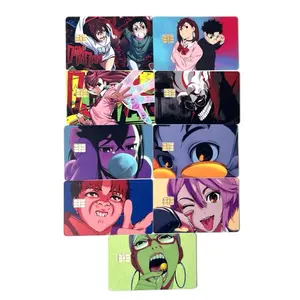 Dandadan Credit Card Sticker Covers Featuring Anime Characters Unique Design for Personalization