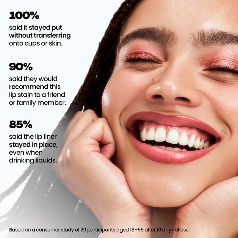 LIP LINER STAY-N - Peel-Off Lip Liner Stain - All Day & Night Lipliner with Hyaluronic Acid & Vitamin E - Long Lasting Formula - 0.12 fl oz / 3.5 ml