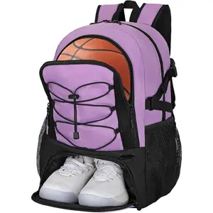 Basketball Backpack,Large Sports Bag with Ball Compartment & Shoe Compartment,Basketball Bag Fit Volleyball, soccer,Gym