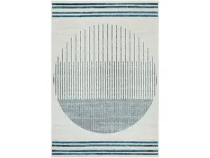 Livabliss Machine Woven Polypropylene Outdoor Rug, Rectangle Size 7ft3in x 10ft6in, Alfresco ALF-9692-73106, Multi-Color Weatherproof Area Rug