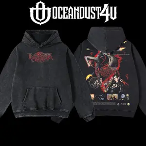 OceanDust4U Video Games 'Bayonetta' Hoodie 100% Premium Cotton Oversized Fit Pre-Washed Classic Top Men's Streetwear American-Made Comfortable