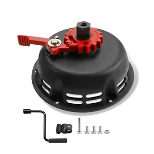 Heavy Metal Easy Quick Fast Pull Start Recoil Starter Assembly Fit for Predator 212, Coleman CT200U 200cc B200R Mini Bike, Pull Cord Start Honda 6.5HP GX160 196 Hisun Engine KT196 Go Kart, Black