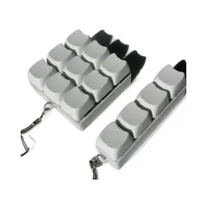 Keychain MechanicalKeyboard Fidget Toy,Backpack portable accessories, durable button Gifts for Adults to Relieve Stress and Pass Time.with 4&9 key Design and Button Fidget for Stress Relief