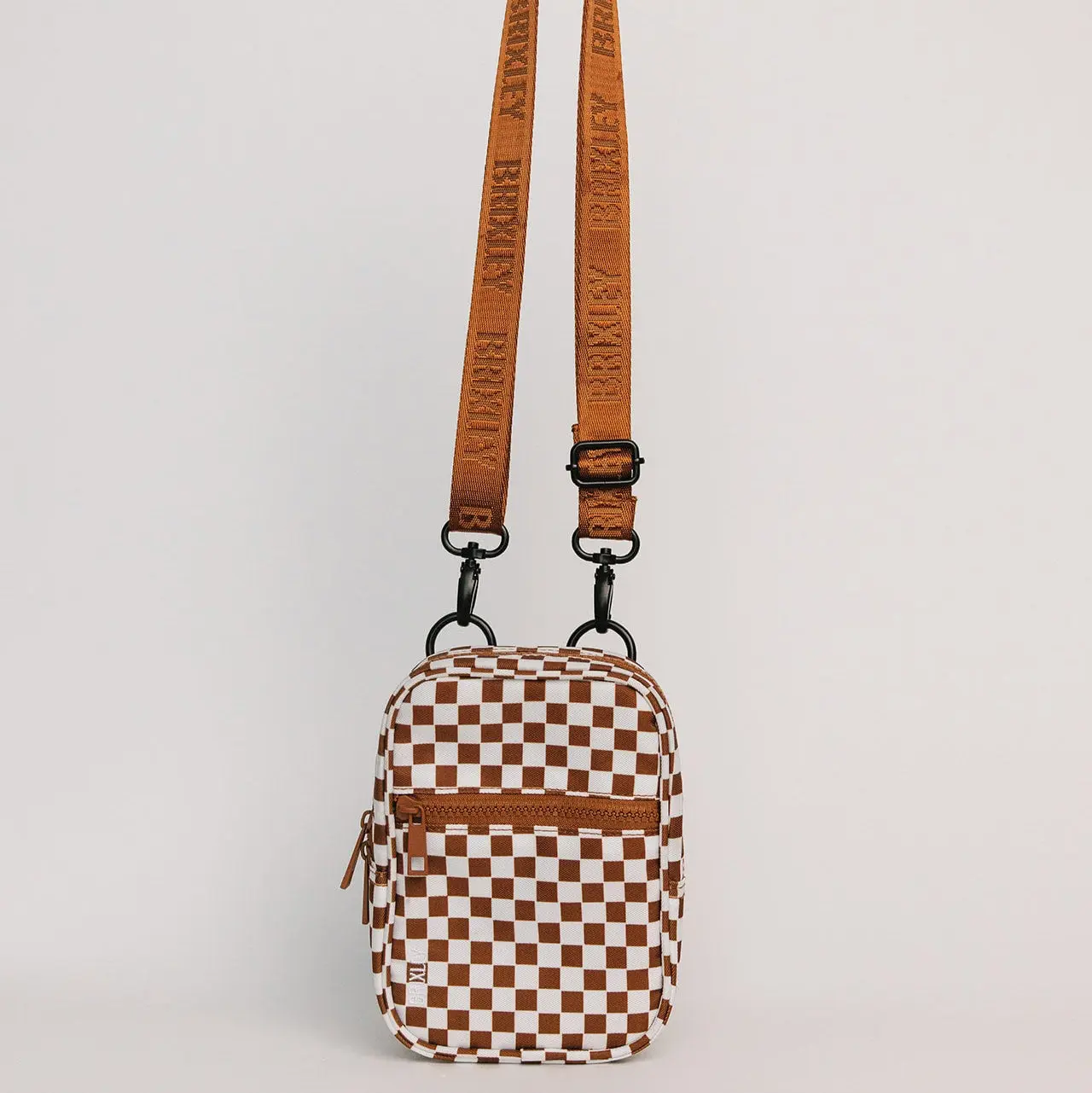 Brown Checkered Crossbody Sling Brown Checkered Crossbody Sling