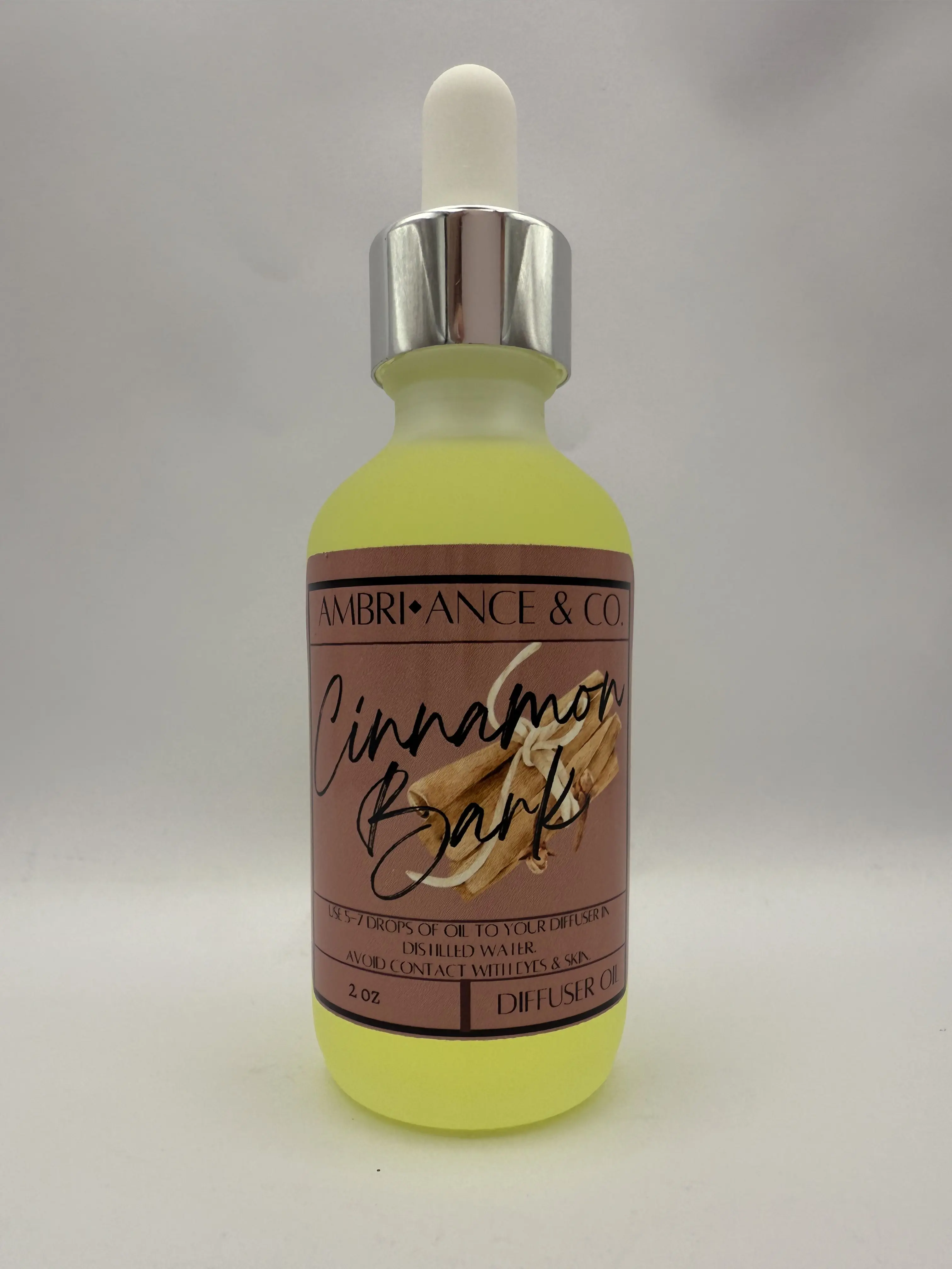 Cinnamon Bark Scented 2oz Diffuser Oil for Home Fragrance -  Long-Lasting Scent- Phthalate-Free Fragrance- Home Decor Scent- Room Fragrance