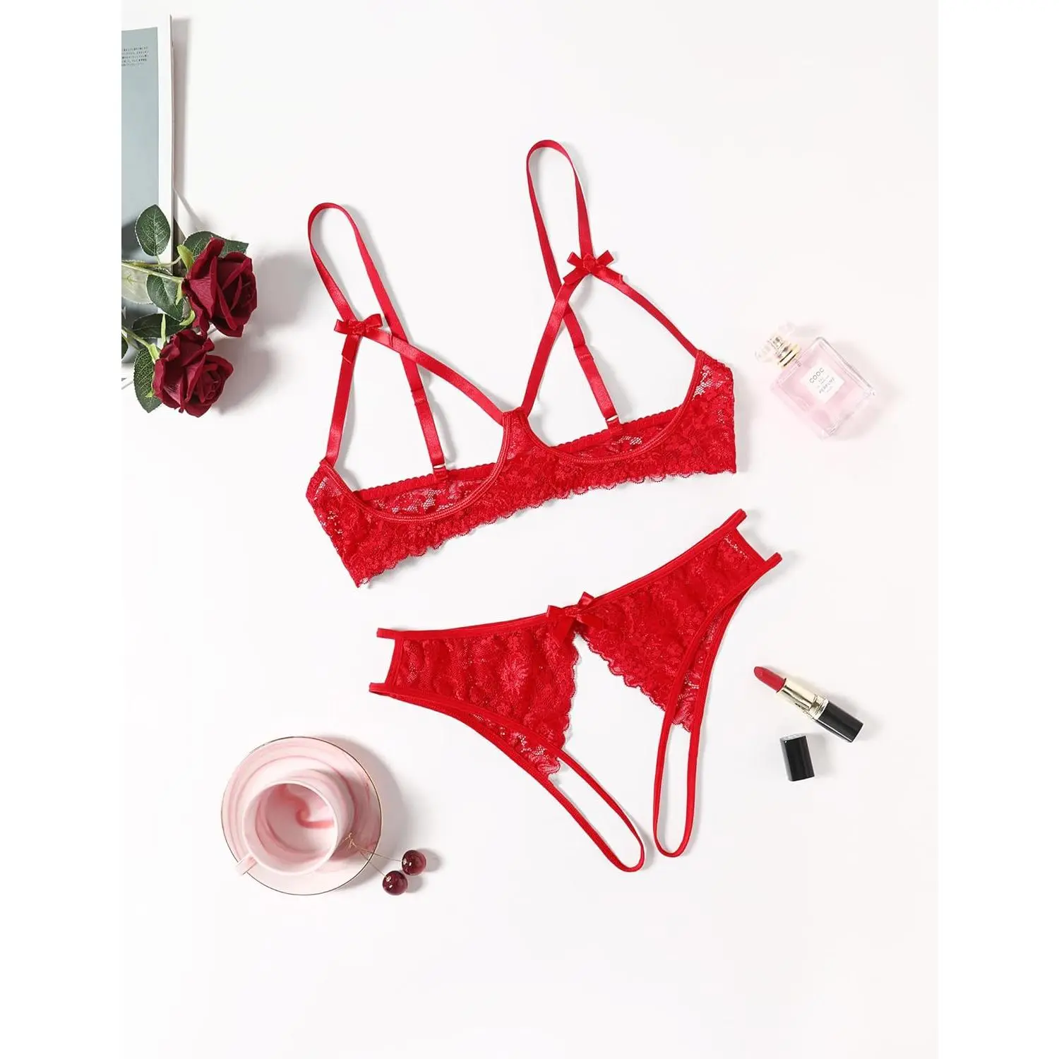 sexy bondage clothes Naughty School Vibes – Sexy Plaid Lingerie Costume – Wonder Massager main image 1