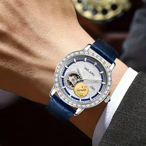 Automatic Mechanical Watch, Men's Luxury Classic Watch, Vintage Skeleton Dial Watch, Father's Day Casual Fashion Gift
