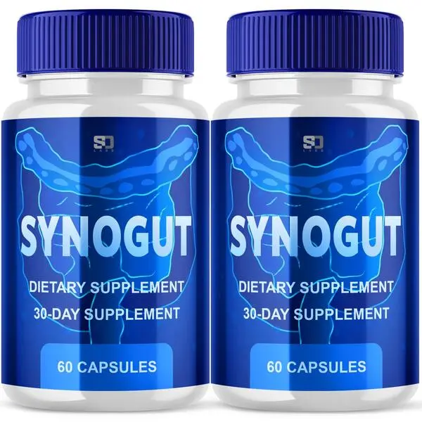 SynoGut Probiotic Gut Health and Digestive Support Supplement 60 Capsules 2 Pack