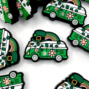 I Rather Be Ireland Silicone Focal Beads | Lucky St. Patrick Day Beads for Crafting, DIY Beaded Pens