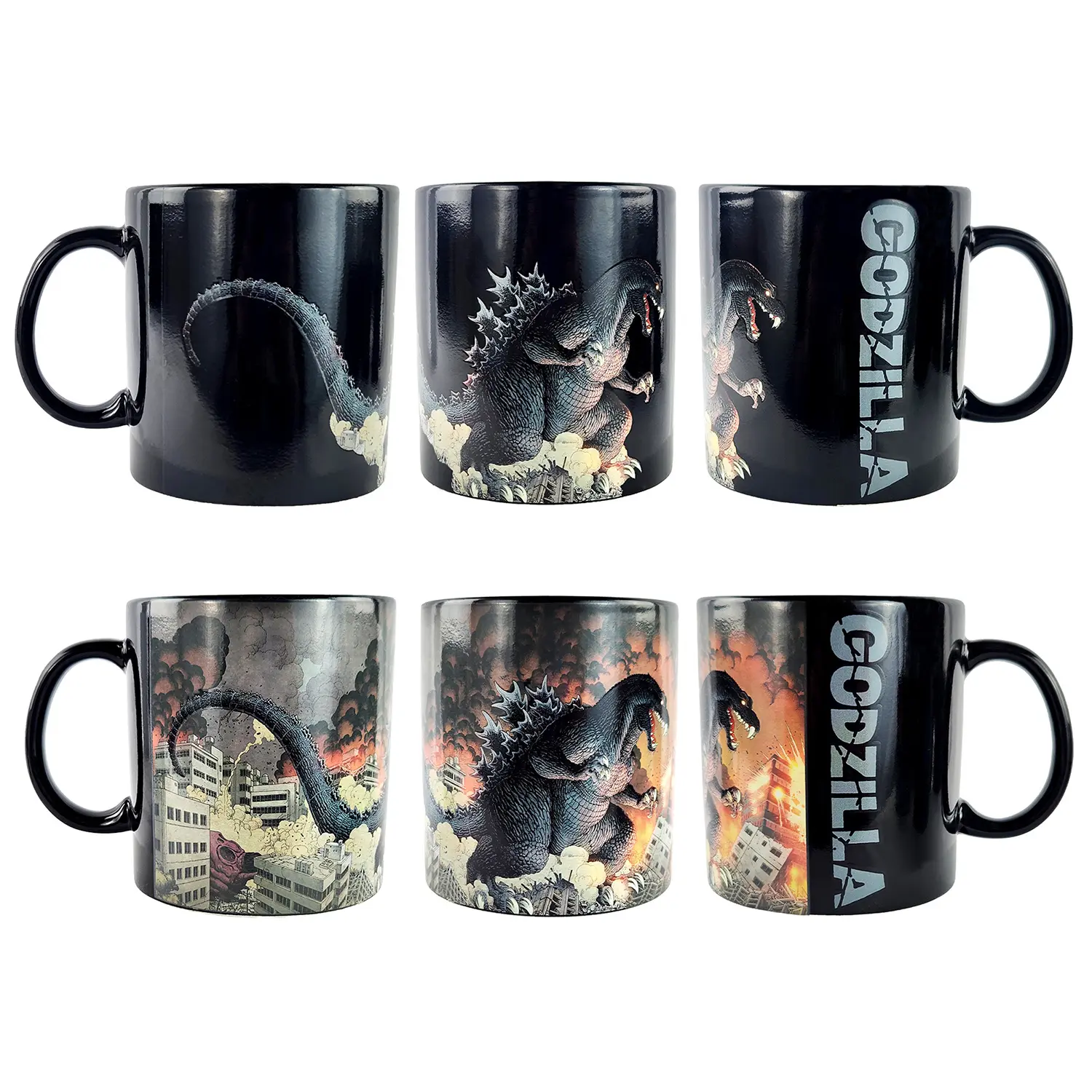Godzilla Mug Heat Activated 15 oz Color Changing Tea Coffee Cup
