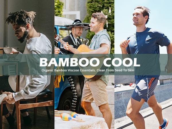 BAMBOOCOOL Men's Boxer Briefs - Breathable Moisture-Wicking Fabric, 3D Support Pouch, Tag-Free Waistband, High-Performance Stretch, S-3XL