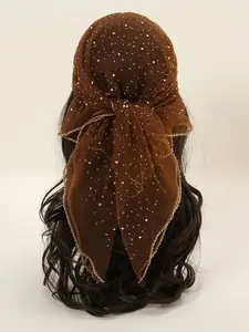 Women's Glitter Decor Scarf, Elegant Scarf for Daily Wear, Casual Trendy Scarf for Women, Trendy All-match & Exquisite Scarf for Birthday Gift, Soft Warm Shawl