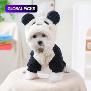 Small Dog Puppy Winter Clothes, Thick Warm Panda Costume for Teddy Bichon Pomeranian, Autumn & Winter Pet Clothing, Cute Animal Design #GLOBAL PICKS