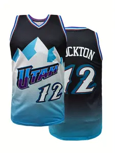 Men'S #12 Embroidered Basketball jerseys Apparel Jersey Slightly Stretch Breathable Sports niform, Sleeveless Basketball Shirt For Training Competition Party