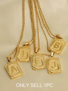 Personalized Name Necklace for Men & Women, Capital Letter A-Z Pendant, Customizable Jewelry, Unisex Gift Idea, Letters Necklace