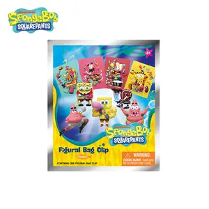 1pc Officially Licensed SpongeBob Series 7 Bag Clip Keychain Blind Bags Random Anime Action Figures Accessories Cute Anime Character Cartoon Bag Charms Collectible Ornament Surprise Gifts for Family Friends Fans