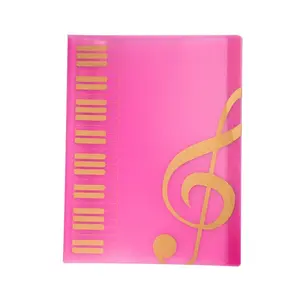 Sheet Music Folder with 80 Sleeves, Displays Up to 160 Pages, A4 Document Storage Holder Bag for Organized Sheet File Management