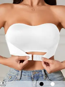 Women's Wireless Push-Up Bra Set, Front Buckle Design, Soft Comfortable Support, Perfect Fit for Daily Wear, Casual Style, All Seasons, Smooth