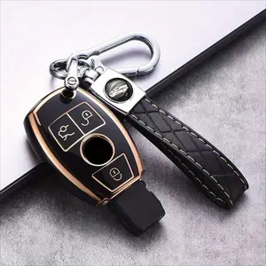 Soft TPU Car Remote Key Fob Cover Key Fob Case For Mercedes Benz A B C E S Class W204 W205 W212 W213 W176 GLC CLA AMG W177