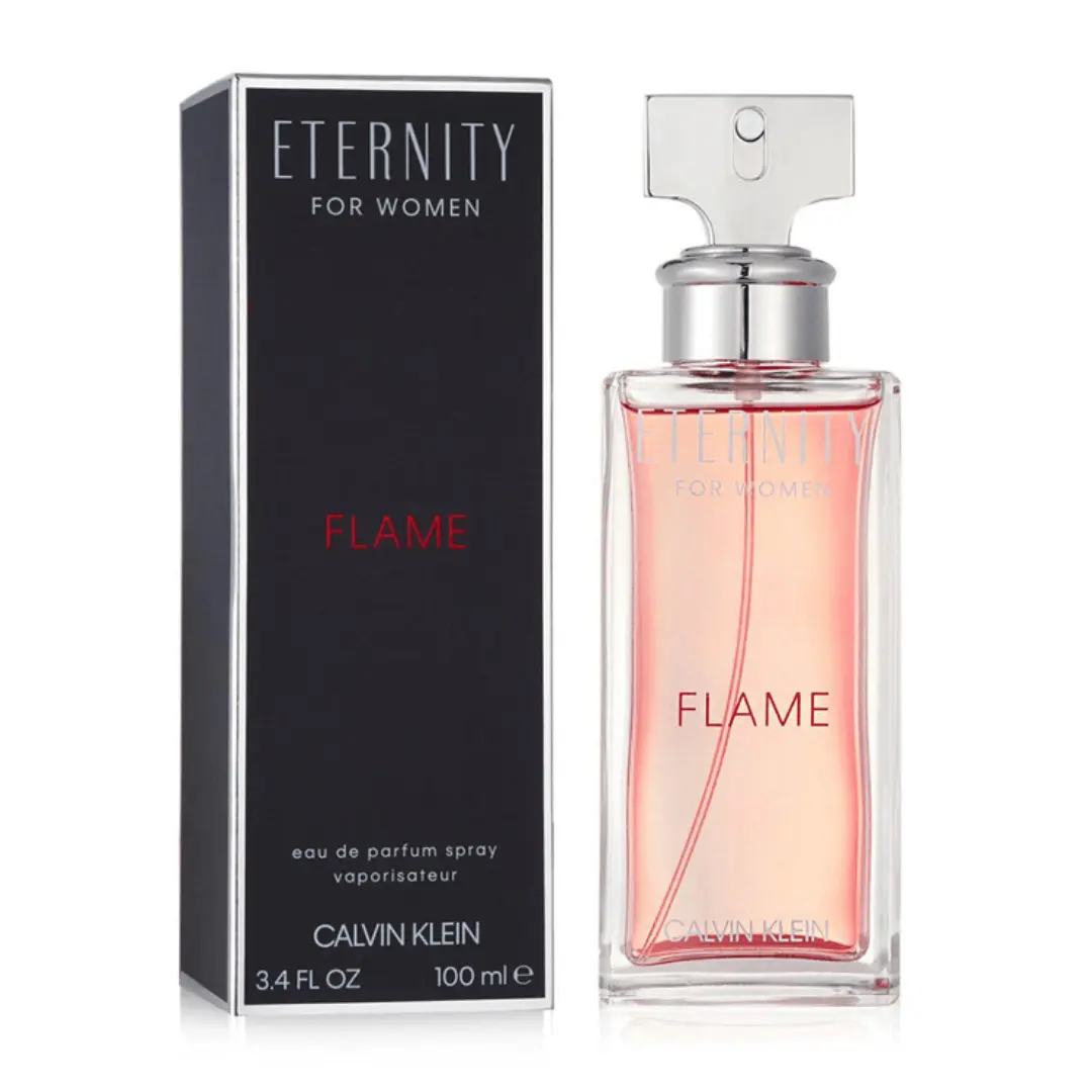 Calvin Klein Eternity Flame Eau de Parfum For Women 1.6 oz | Women's Fragrance | Warm Floral Fruity Perfume | Long-Lasting EDP