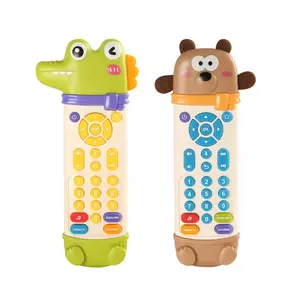 Baby TV Remote Toy with Lights and Sounds, Realistic Play Remote with 3 Languages, Learning Musical Toy Gift for Boys and Girls
