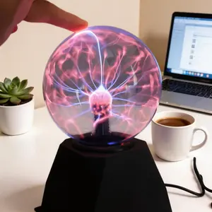 USB Magic Lamp Static Ball, Crystal Magic Ball, Mystical Ion Lightning Glow Sphere, USB Powered Illumination Device, Unique Decorative Accessory