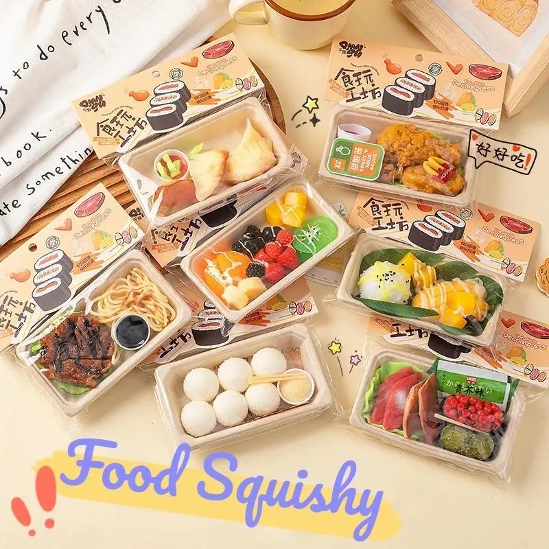 Simulation Food Squishy Fried Chicken Taba Squishy Toys Dumpling Sushi Mochi Squishy Stress Toy Squeeze Fidget Squish Gift