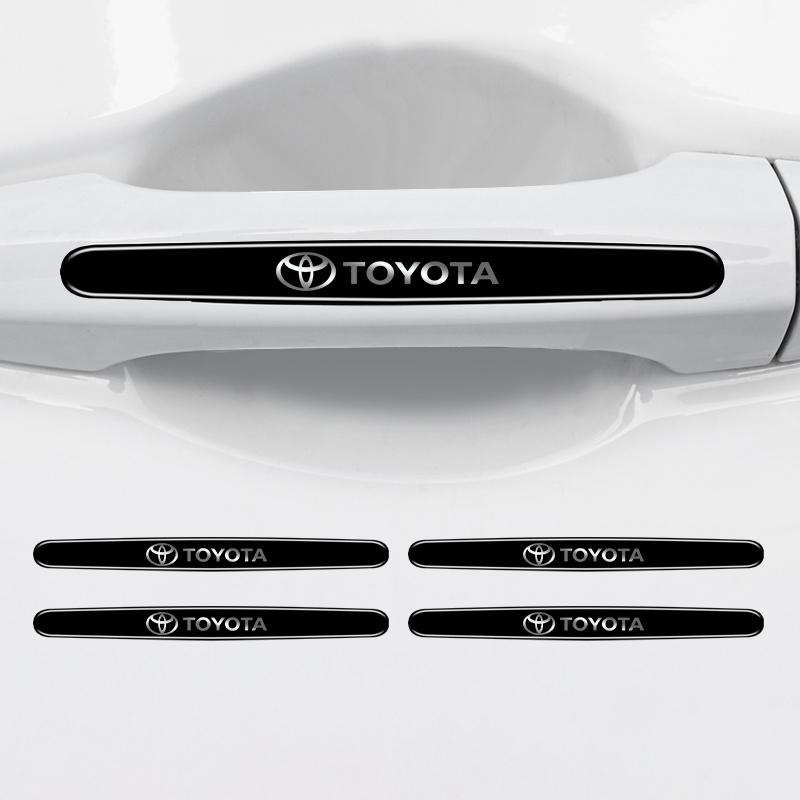 4 or 8 Pcs Car Door Handle Bowl Anti-Collision Protective Stickers for Toyota, Prius and Auris Auto Accessories